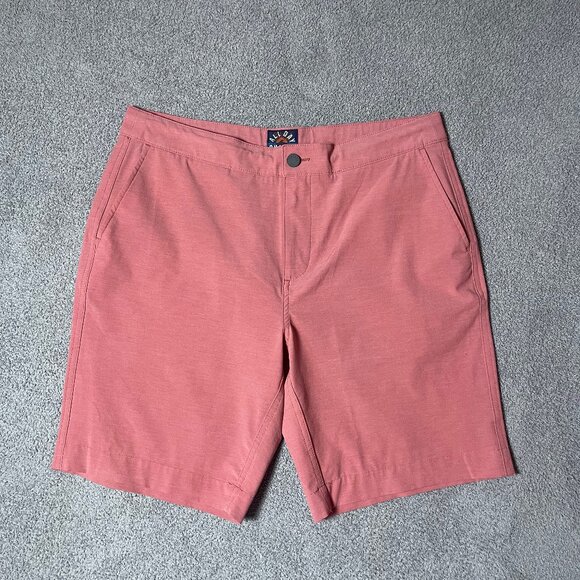 Faherty All Day Shorts 9" Inseam Performance Stretch Hiking Outdoor Gym Men's 34 - Picture 1 of 6